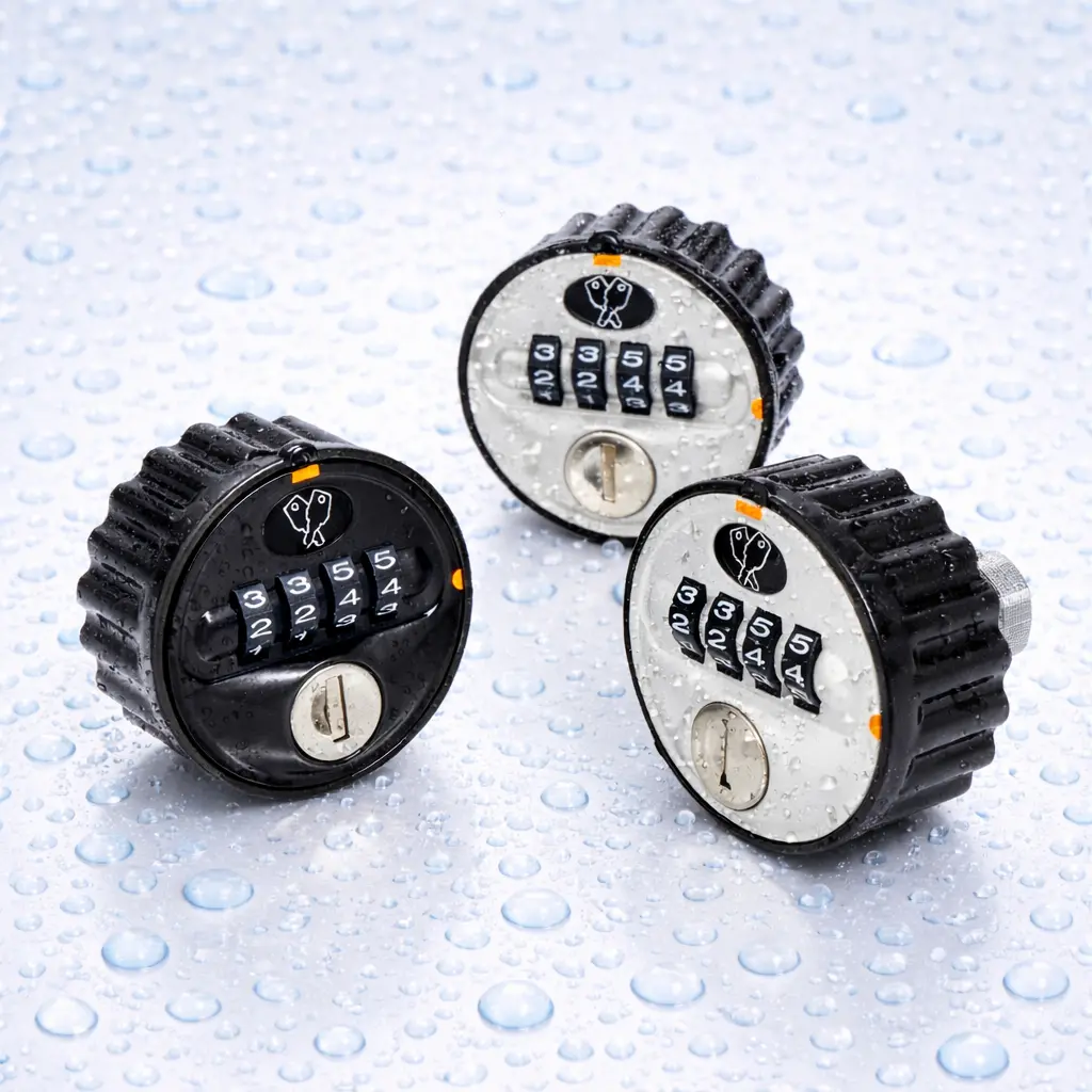 Wet Area Round Combination Lock 2810 Corrosion Resistant Locker Lock